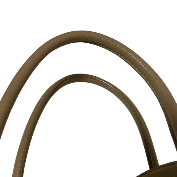 FURLA - Light Brown Leather Handbag - Picture 6 of 9